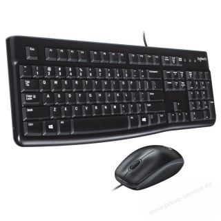 Logitech Tastatur-Maus-Set 920-002540 MK120 corded schwarz