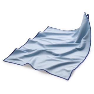 Mopptex Mikrofaser-Gläsertuch Poliertuch Geschirrtuch Tuch 50 x 70 cm Weiß/Blau 
