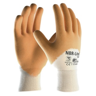 ATG 24-985 Nitril-Handschuhe NBR-Lite gelb mit Strickbund Gre M