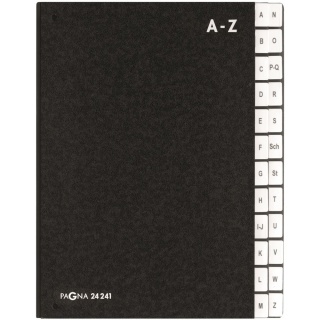 Pagna Pultordner 24241-04 DIN A4 24 Fächer A-Z schwarz