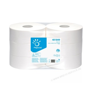Papernet Toilettenpapier Grorolle Maxi Jumbo 401849 2-lagig hochwei 6er Pack