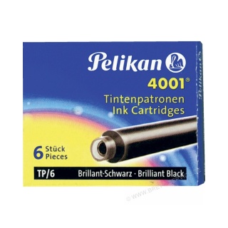 Pelikan Tintenpatrone 4001 TP6 brillant-schwarz 6er Pack