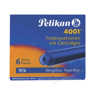 Pelikan Tintenpatrone 4001 TP6 königsblau 6er Pack