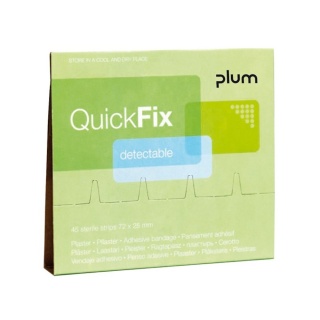 Plum Pflaster QuickFix Detectable 5513 Nachfüllset blau 45er Pack