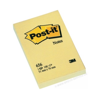 3M Post-it Haftnotiz 656 51 x 76 mm gelb 100 Blatt