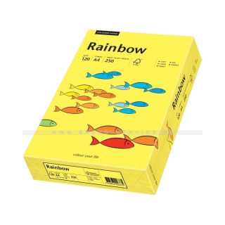 Rainbow Color Paper 88042324 A4 120 g mittelgelb 250 Blatt