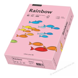 Rainbow Color Paper 88042541 A4 80 g rosa 500 Blatt