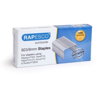 Rapesco Heftklammern 923/6 1235 verzinkt 1000er Pack
