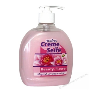 Reinex Cremeseife Beauty-Flower mit Spender 500 ml