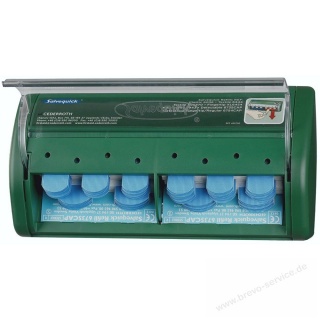 Salvequick Pflasterspender Blue Detectable 490750 gefüllt