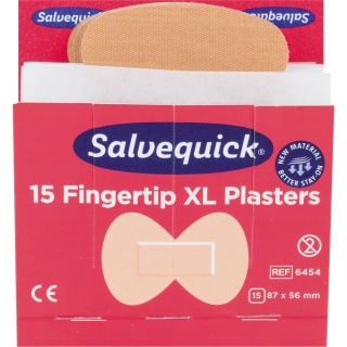 Salvequick Refill Pflaster-Strips 6454 Fingerspitzen gro 15 Strips