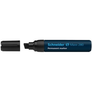 Schneider Permanentmarker Maxx 280 128001 Keilspitze 4 - 12 mm schwarz