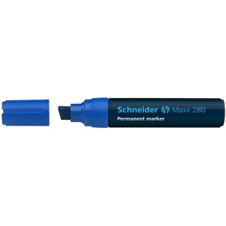 Schneider Permanentmarker Maxx 280 128003 Keilspitze 4 - 12 mm blau