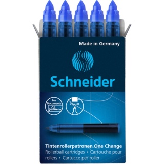 Schneider Tintenrollermine One Change 185403 0,6 mm blau 5er Pack