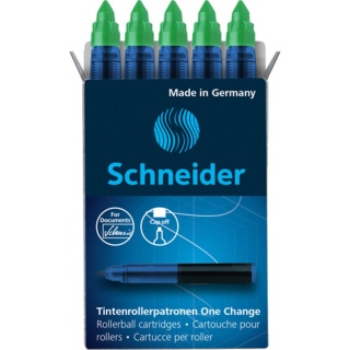 Schneider Tintenrollermine One Change 185404 0,6 mm grn 5er Pack