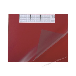 Soennecken Schreibunterlage mit Folienauflage 3657 65 x 52 cm rot
