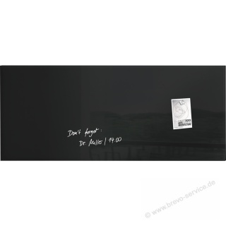 Sigel Glas-Magnettafel artverum GL240 130 x 55 cm schwarz