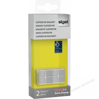 Sigel Magnet SuperDym C10 GL704 20 x 10 x 20 mm 8 kg 2er Pack