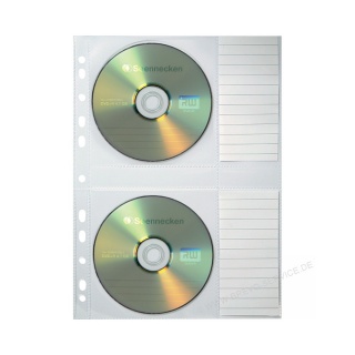 Soennecken CD-Hülle A4 PP mit Index 5er Pack