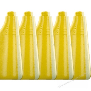 Sprhflasche leer ohne Sprhkopf 600 ml gelb