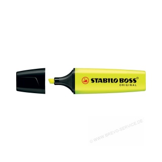 Stabilo Textmarker Boss Keilspitze 2 - 5 mm gelb