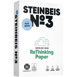 Steinbeis No.3 Pure White Kopierpapier Recycling A4 80 g 500 Blatt wei