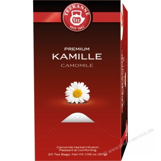 Teekanne Tee Premium Kamille 20er Pack