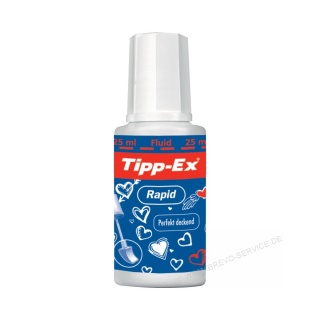 Tipp-Ex Flssigkorrekturmittel Fluid Rapid 8119145 25 ml
