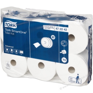 Tork Toilettenpapier SmartOne 472242 2-lagig weiß 6 Rollen