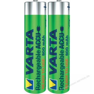 Varta Micro AAA Power Akku 800 mAh 2er Pack