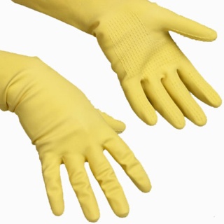 Vileda Naturlatex Handschuh Professional Safegrip - Der Griffige - gelb Größe M
