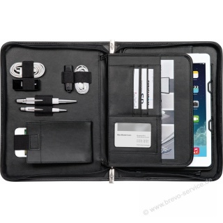 Wedo Konferenzmappe Eleganze 5875901 A5 mit Tablet-Halter schwarz