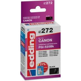 edding Tintenpatrone EDD-272 kompatibel zu Canon PGI-525PGBK schwarz