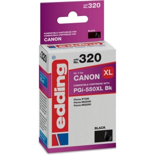 edding Tintenpatrone EDD-320 kompatibel zu Canon PGi-550XL schwarz