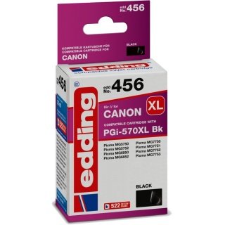 edding Tintenpatrone EDD-456 kompatibel zu Canon PGI-570PGBK XL schwarz