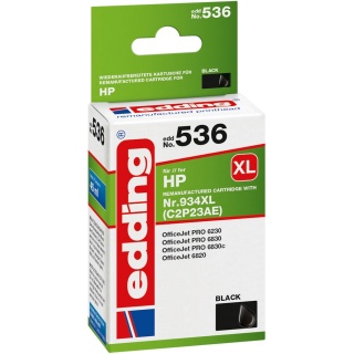 edding Tintenpatrone EDD-536 kompatibel zu HP 934XL C2P23AE schwarz