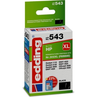 edding Tintenpatrone EDD-543 kompatibel zu HP 302XL schwarz