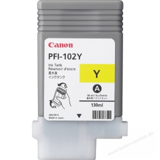 Canon PFI-102Y Tintenpatrone 0898B001 gelb