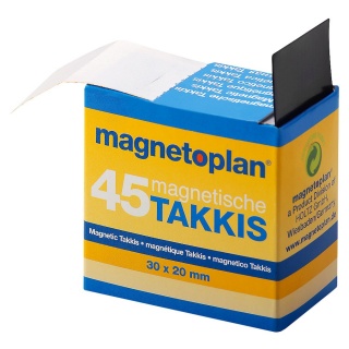 magnetoplan Magnetplttchen TAKKIS 15503 30 x 20 mm 45er Pack