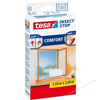 tesa Insect Stop Fliegengitter Comfort 55918-00020 120 x 240 cm wei