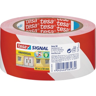 tesa Signal Universal Markierungsband 58134 50mm x 66m rot/wei