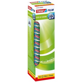 tesa tesafilm Eco & Clear 57070-00000-01 15 mm x 10 m transparent 10er Pack